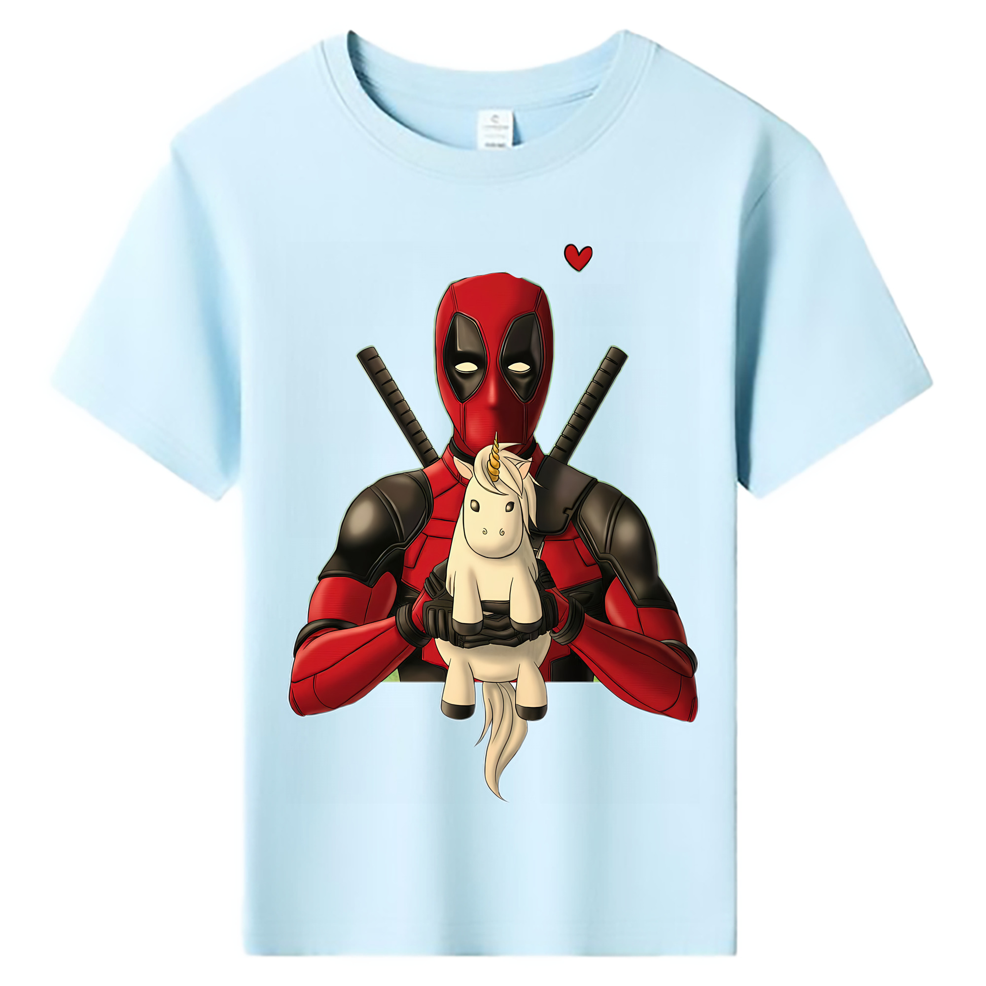 （画像用） Deadpool デッドプール 綿100％キッズTシャツ（フロントプリント）